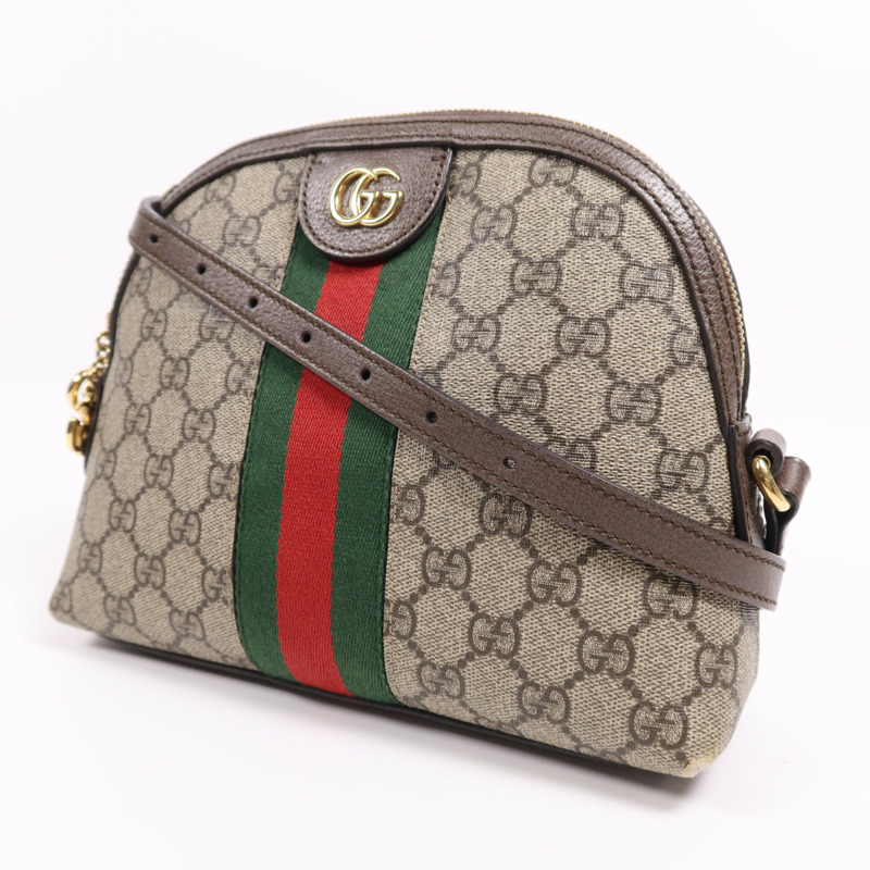 GUCCI 塗層帆布GG Ophidia金扣肩背袋-2
