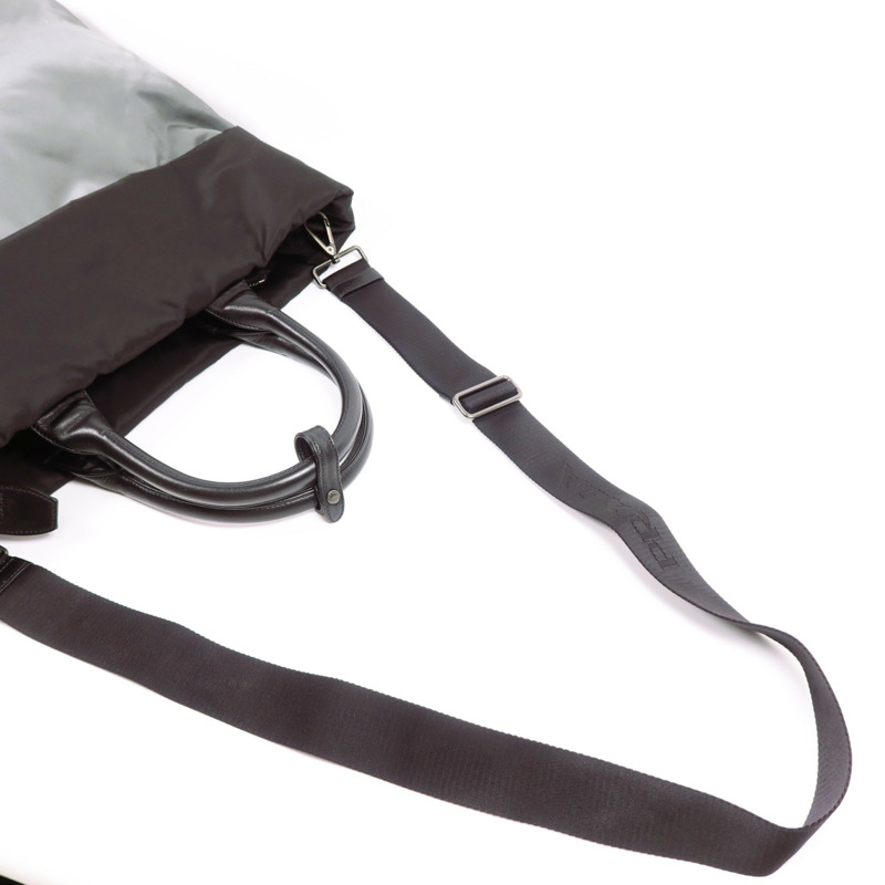 PRADA 尼龍2 Way Shoulder Bag銀扣手挽肩背兩用袋-5
