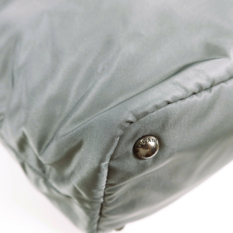 PRADA 尼龍2 Way Shoulder Bag銀扣手挽肩背兩用袋-9