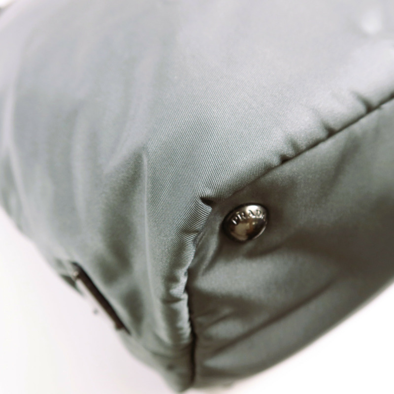 PRADA 尼龍2 Way Shoulder Bag銀扣手挽肩背兩用袋-11