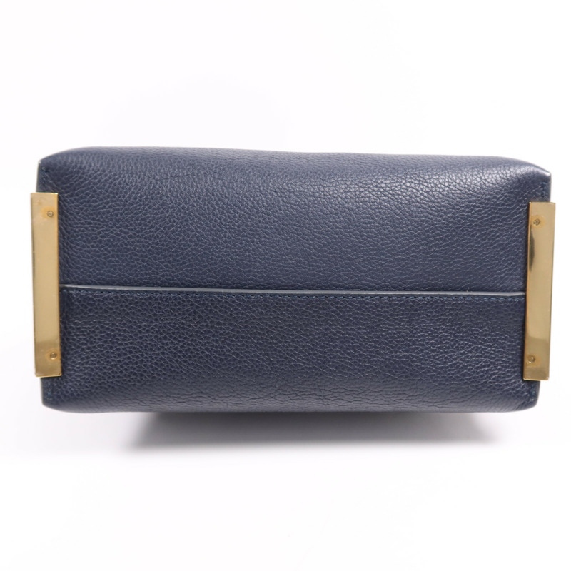 Chloe 牛皮皮革Clare金扣肩背袋-3