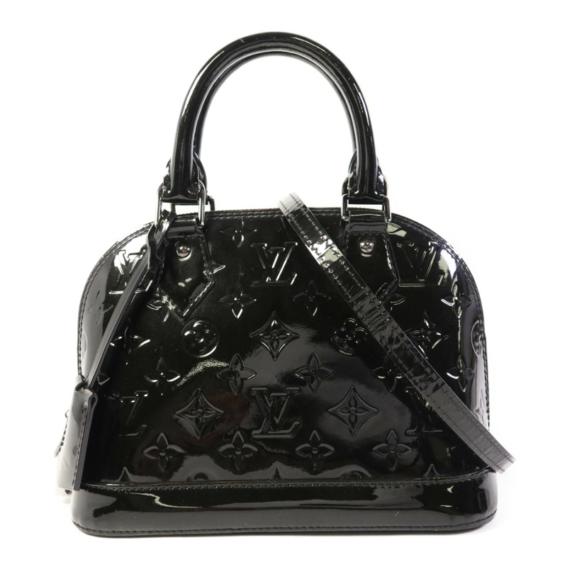LOUIS VUITTON Vernis Alma BB銀扣手挽肩背兩用袋-0
