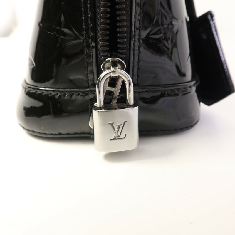 LOUIS VUITTON Vernis Alma BB銀扣手挽肩背兩用袋-10