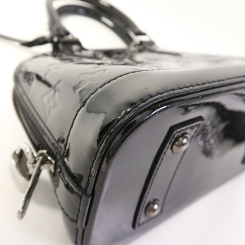 LOUIS VUITTON Vernis Alma BB銀扣手挽肩背兩用袋-14