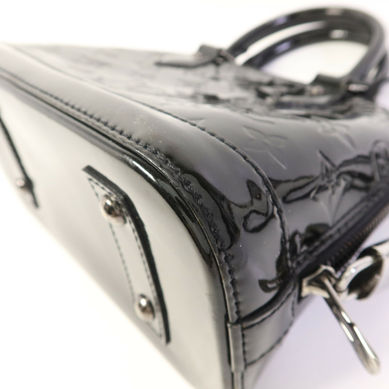 LOUIS VUITTON Vernis Alma BB銀扣手挽肩背兩用袋-15