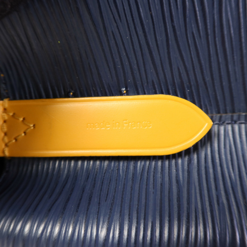 LOUIS VUITTON Epi Neo Noe BB銀扣手挽肩背兩用袋深藍色-7