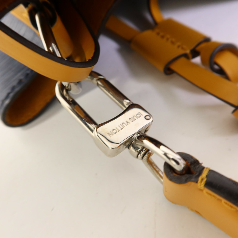 LOUIS VUITTON Epi Neo Noe BB銀扣手挽肩背兩用袋深藍色-9