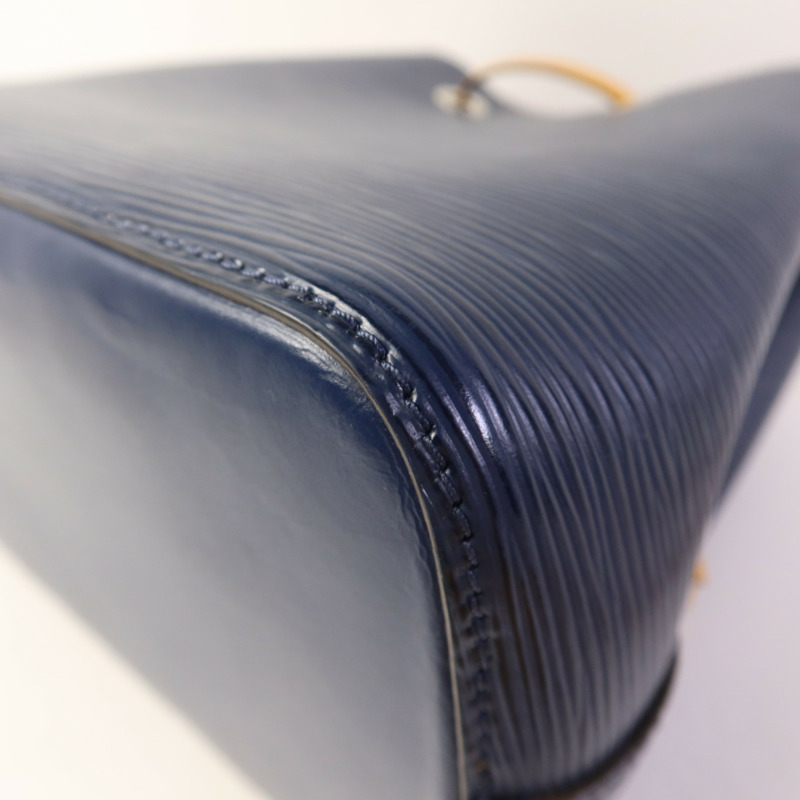 LOUIS VUITTON Epi Neo Noe BB銀扣手挽肩背兩用袋深藍色-14