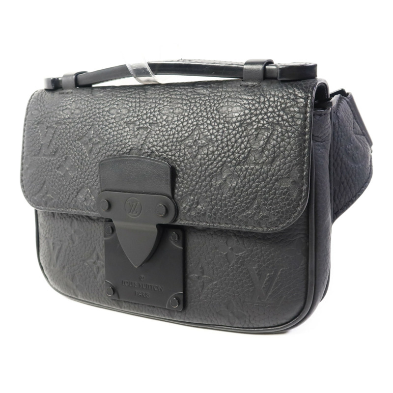 LOUIS VUITTON Taurillon Monogram S Lock Sling肩背袋-2