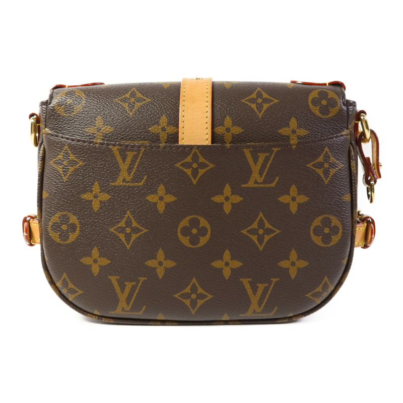 LOUIS VUITTON Monogram Saumur BB金扣手挽肩背兩用袋-1