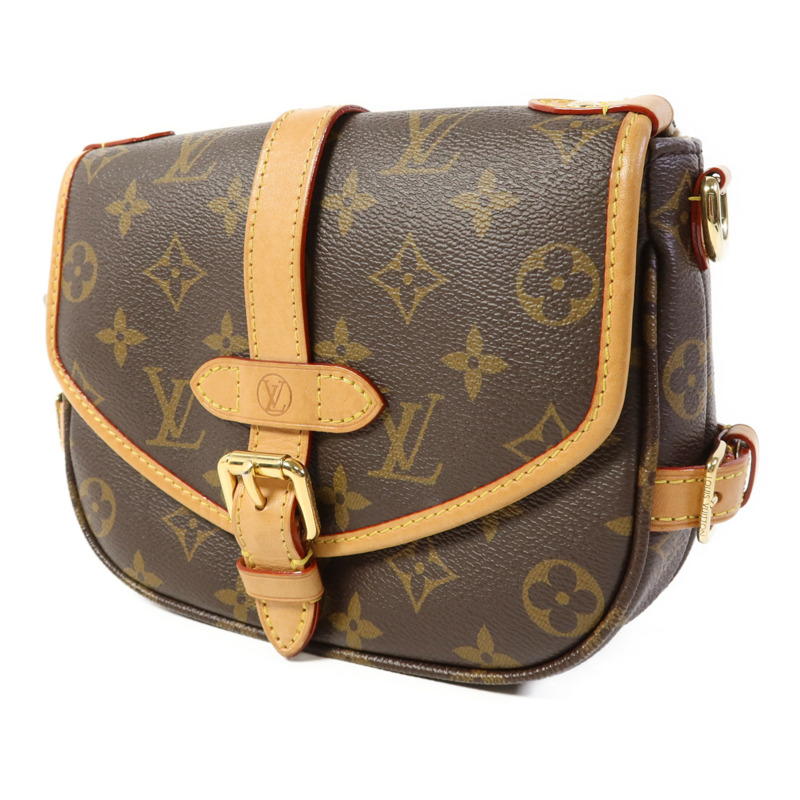 LOUIS VUITTON Monogram Saumur BB金扣手挽肩背兩用袋-2