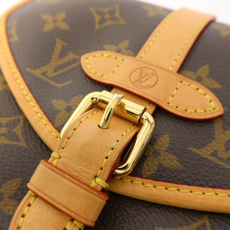 LOUIS VUITTON Monogram Saumur BB金扣手挽肩背兩用袋-7
