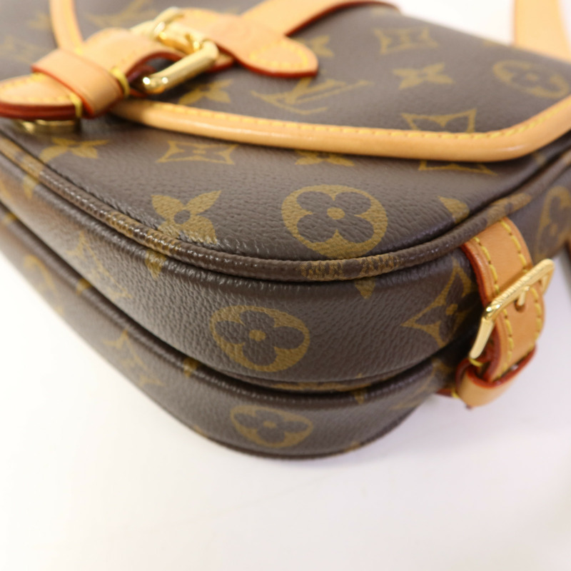 LOUIS VUITTON Monogram Saumur BB金扣手挽肩背兩用袋-12