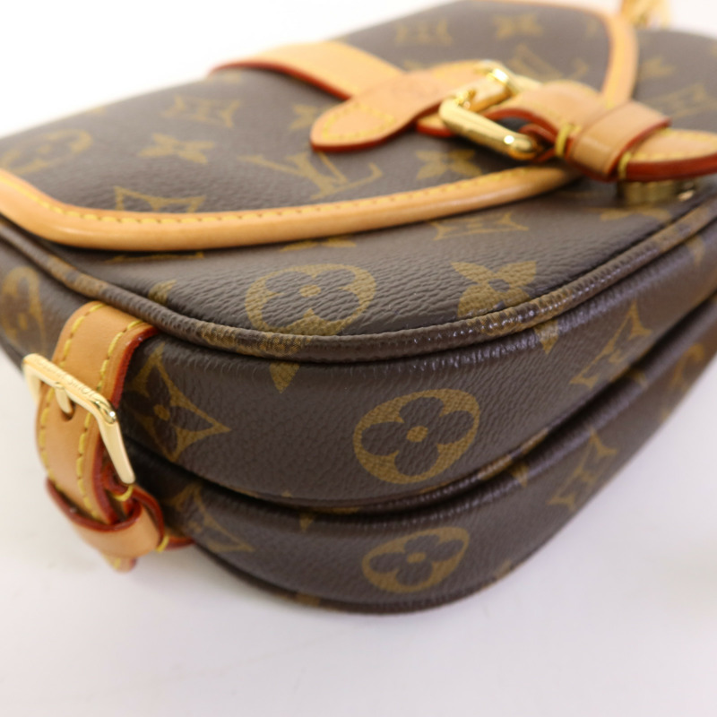 LOUIS VUITTON Monogram Saumur BB金扣手挽肩背兩用袋-13
