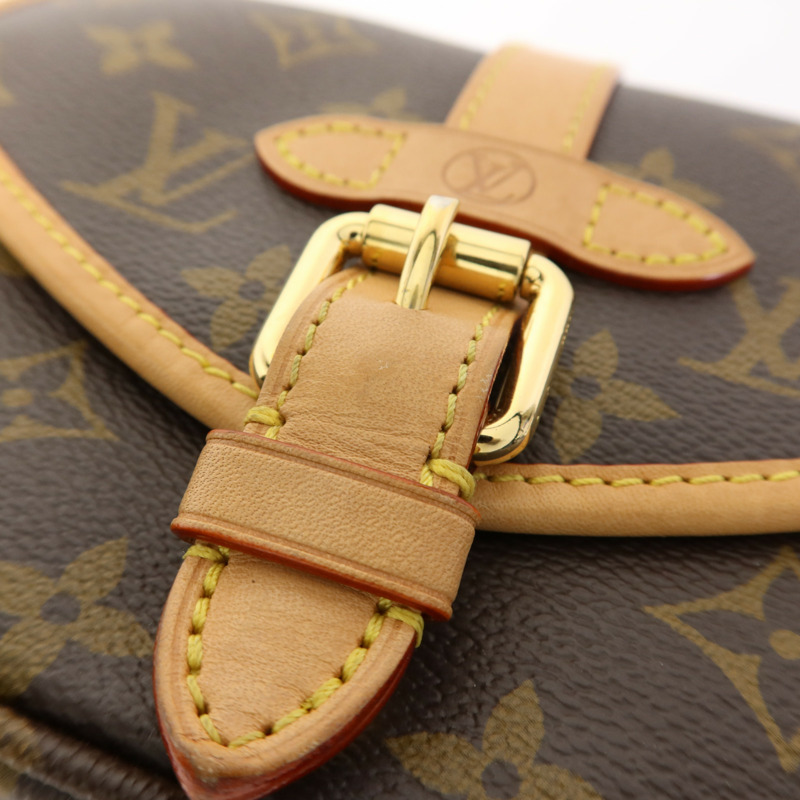 LOUIS VUITTON Monogram Saumur BB金扣手挽肩背兩用袋-18