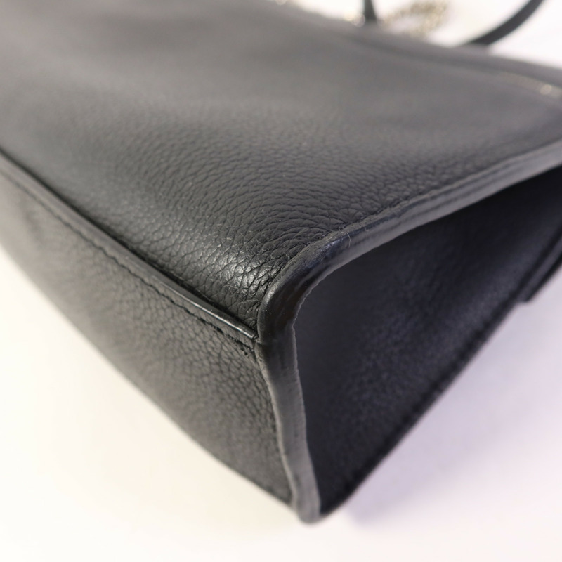 LOUIS VUITTON 牛皮皮革Mylockme銀扣鏈帶肩背袋-13