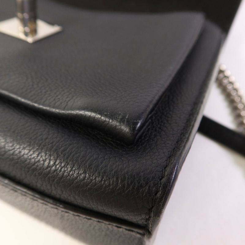 LOUIS VUITTON 牛皮皮革Mylockme銀扣鏈帶肩背袋-15