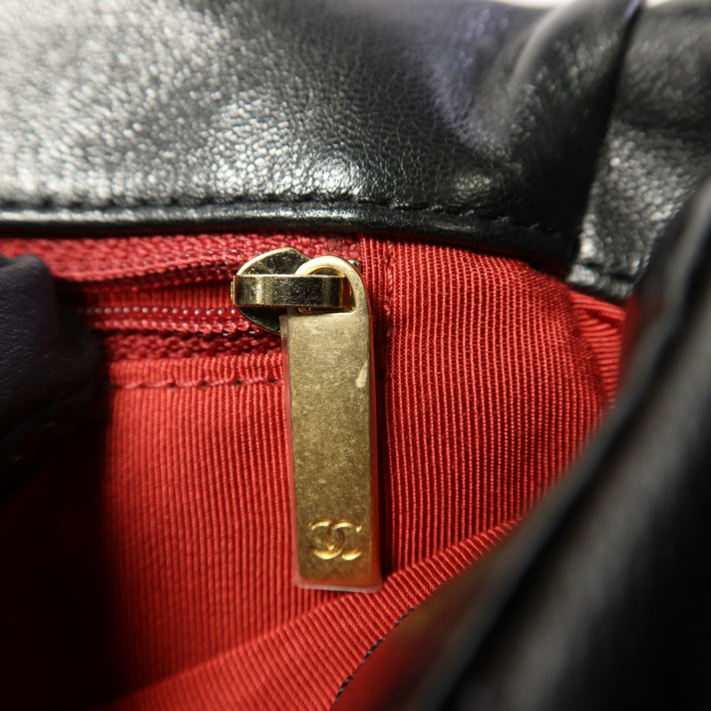 CHANEL 羊皮皮革C19 Small手挽肩背兩用袋-9