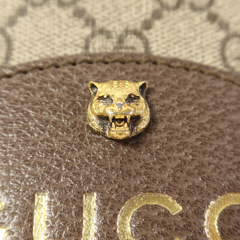 GUCCI 塗層帆布GG Supreme Messenger金扣肩背袋-11