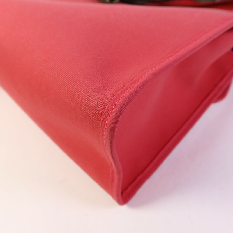 HERMES 帆布Herbag Zip 31銀扣手挽肩背兩用袋-13