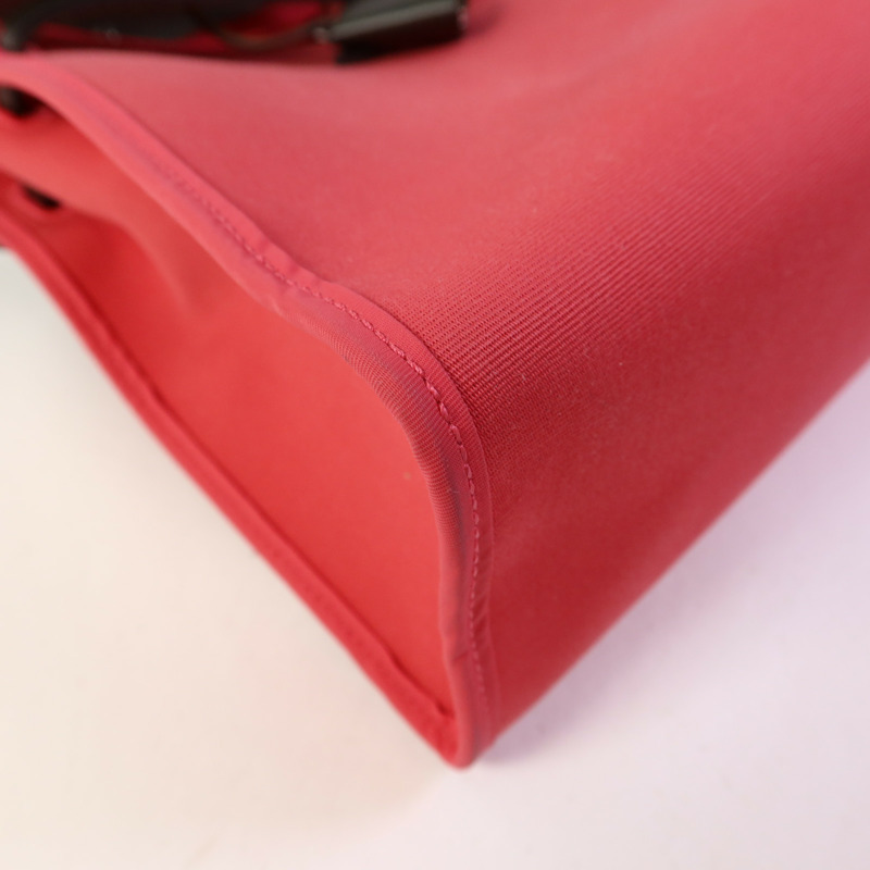 HERMES 帆布Herbag Zip 31銀扣手挽肩背兩用袋-14