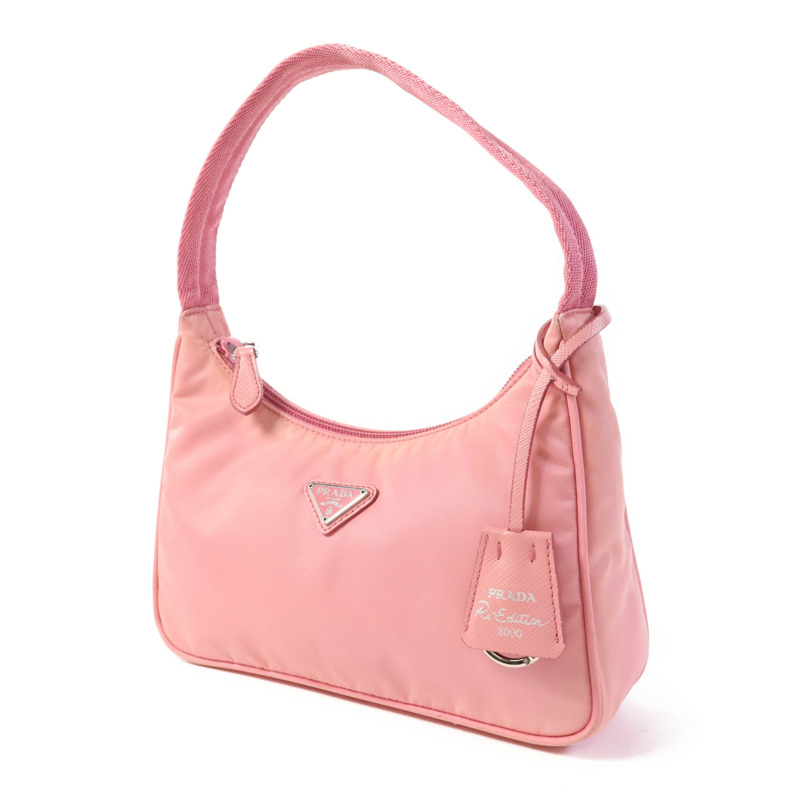 PRADA 尼龍Re-Edition 2000銀扣手挽袋-2