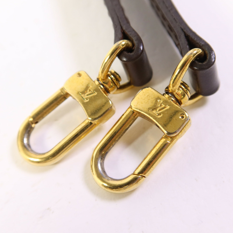 LOUIS VUITTON Damier Alma BB金扣手挽肩背兩用袋棕色-11