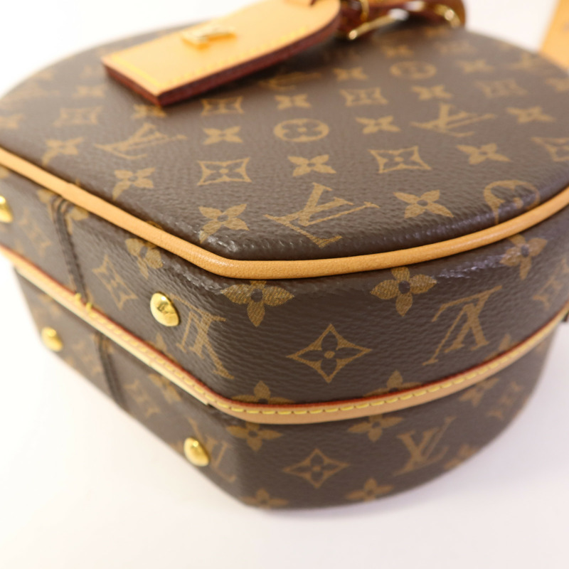 LOUIS VUITTON Monogram Petite Boite Chapeau金扣手挽肩背兩用袋-13