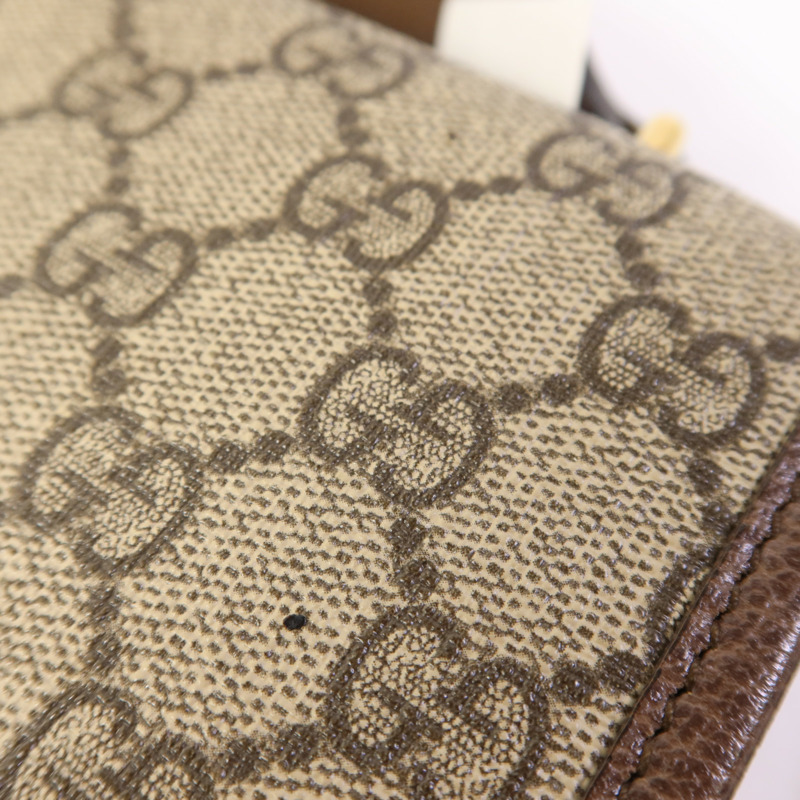 GUCCI 塗層帆布GG Messenger Bag金扣肩背袋-16