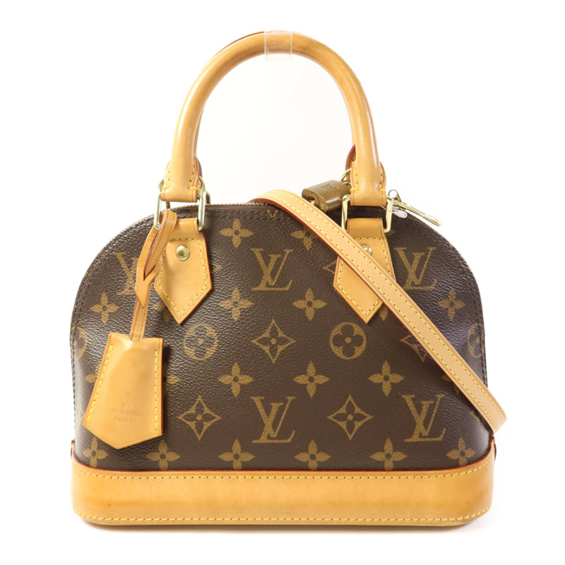 LOUIS VUITTON Monogram Alma BB金扣手挽肩背兩用袋-0