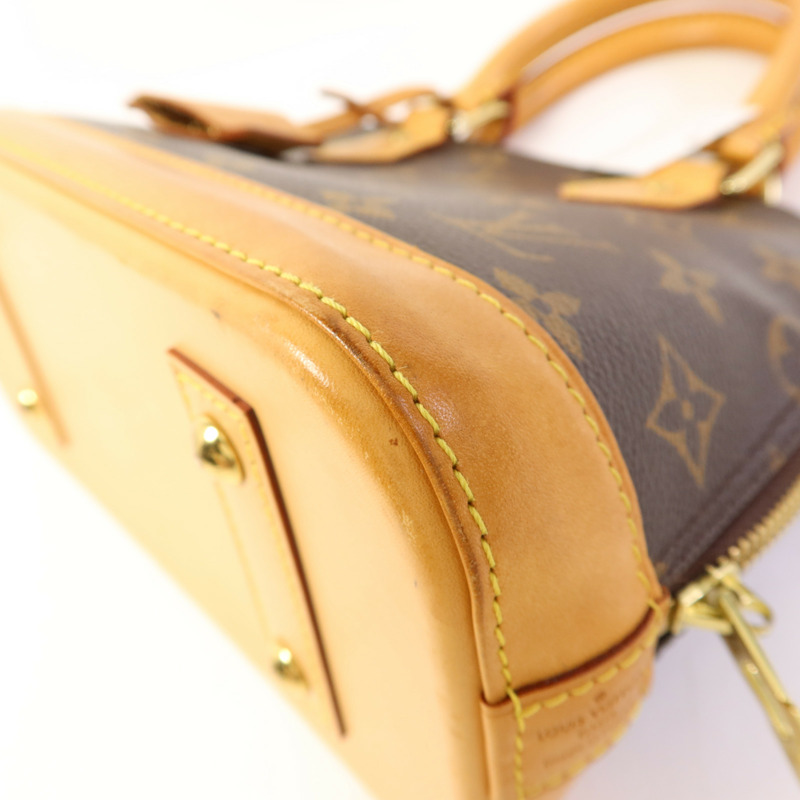 LOUIS VUITTON Monogram Alma BB金扣手挽肩背兩用袋-15