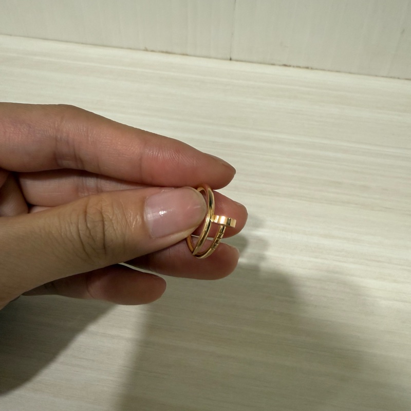 Cartier 釘子戒指 Cartier戒指 玫瑰金 49號-22