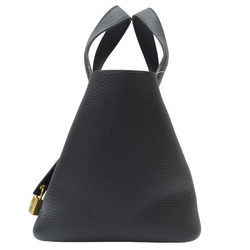 黑色 Taurillon牛皮 Picotin Lock 18 手提包 B刻 金扣【HERMES 愛馬仕】-1