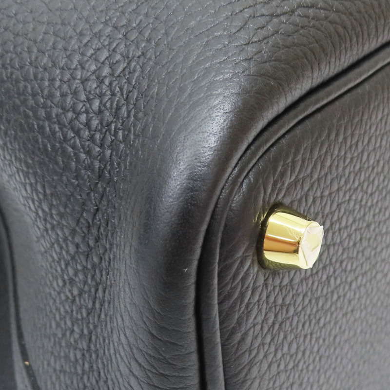 黑色 Taurillon牛皮 Picotin Lock 18 手提包 B刻 金扣【HERMES 愛馬仕】-8