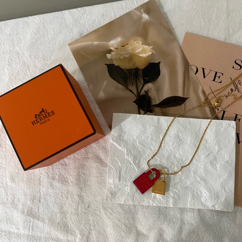 ෆ Hermes O’Kelly 小鎖頭項鍊♥️🈶購證-5