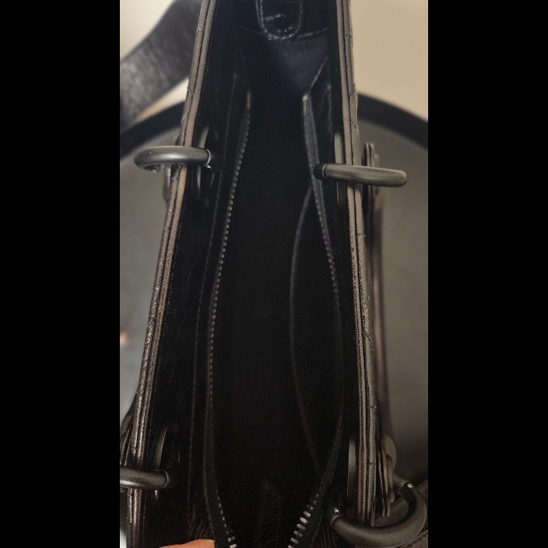 Dior Lady D-Sire My ABCDior Bag Black Macrocannage Crinkled Calfskin-10