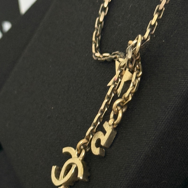 Chanel香奈兒雙C星星五號項鍊-2