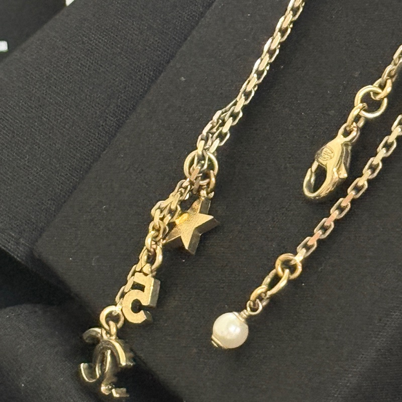 Chanel香奈兒雙C星星五號項鍊-5