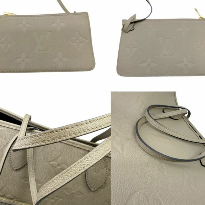 路易威登 Monogram Empreinte Neverfull MM Tourterelle 手提包 M45686 女士-15