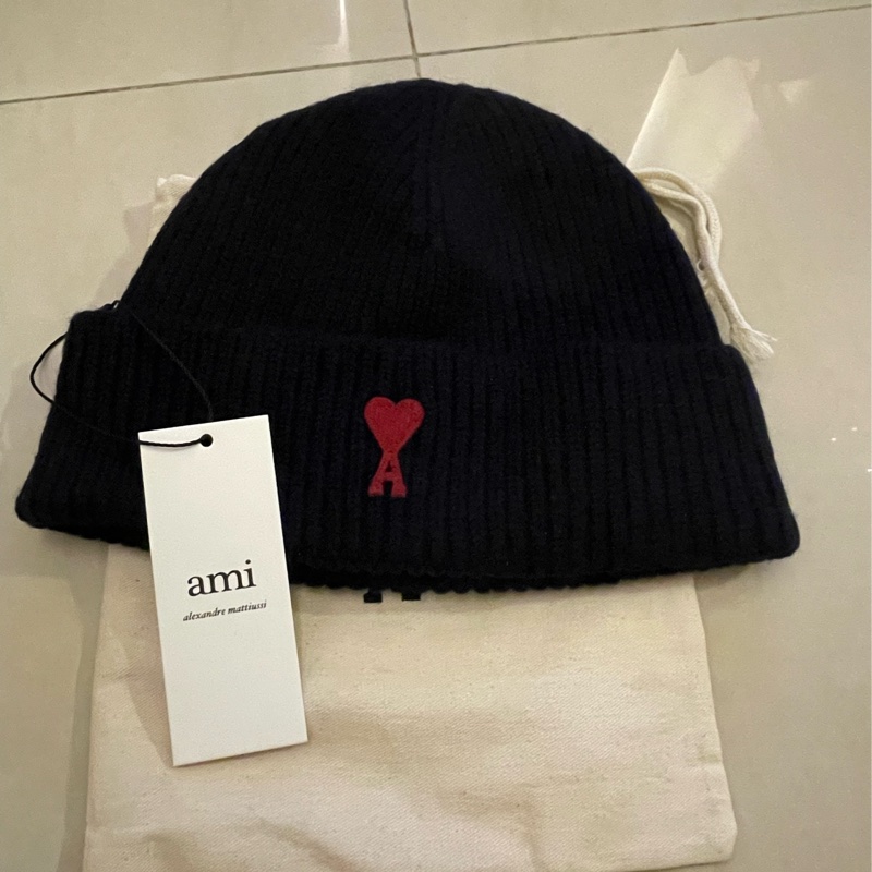 Ami 黑色毛帽-0