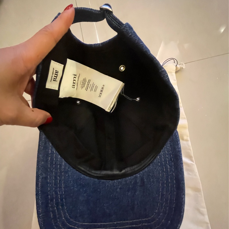 Ami 深藍色牛仔帽子-3