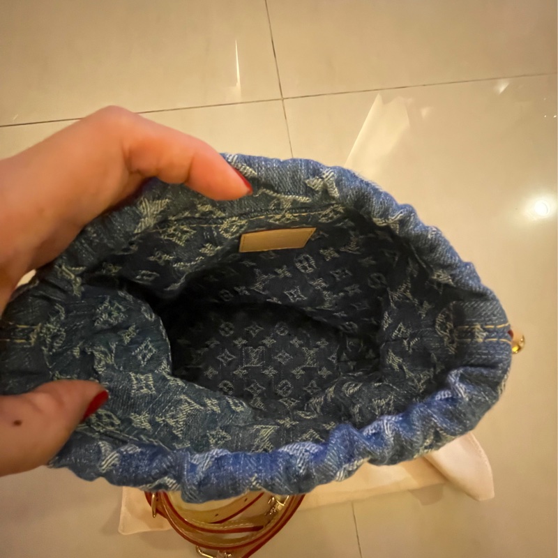 Louis Vuitton 深藍牛仔水桶包-5