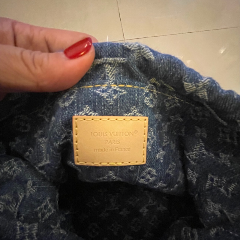 Louis Vuitton 深藍牛仔水桶包-6