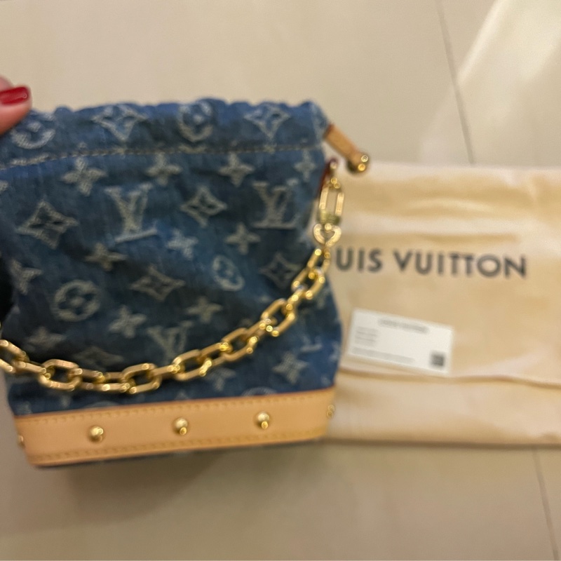 Louis Vuitton 深藍牛仔水桶包-9