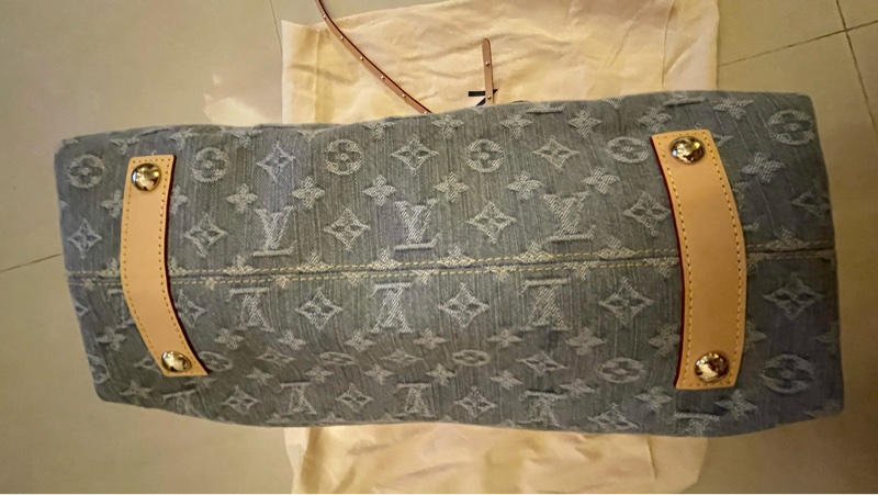 Louis Vuitton Carryall大號灰色牛仔包-2