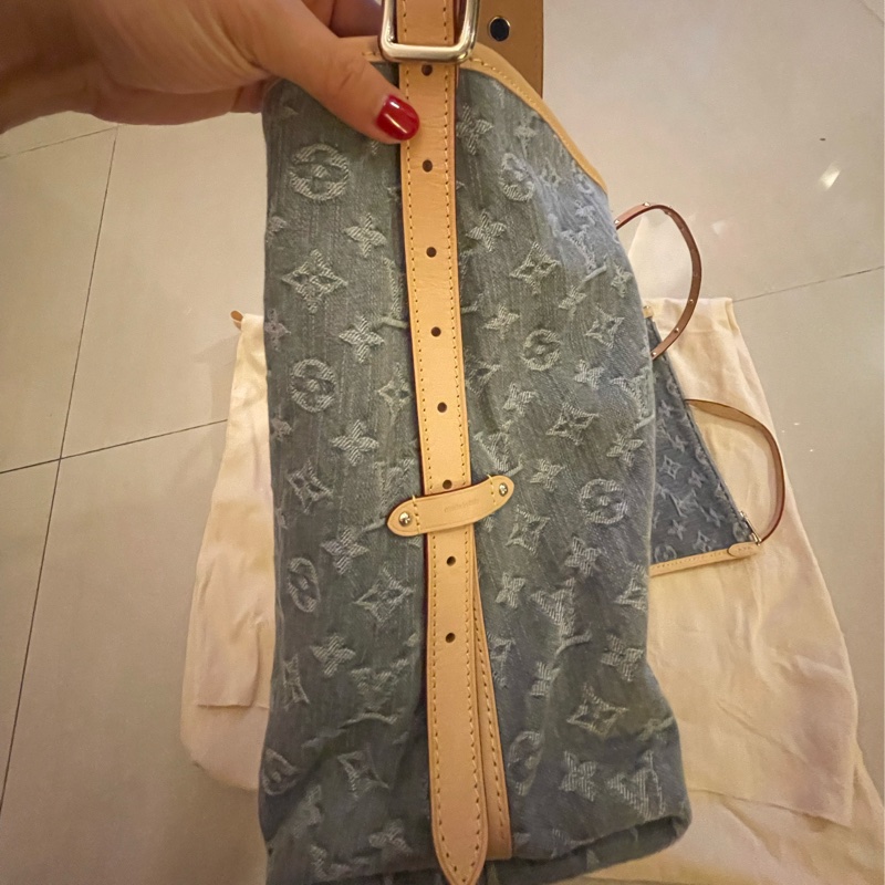 Louis Vuitton Carryall大號灰色牛仔包-4