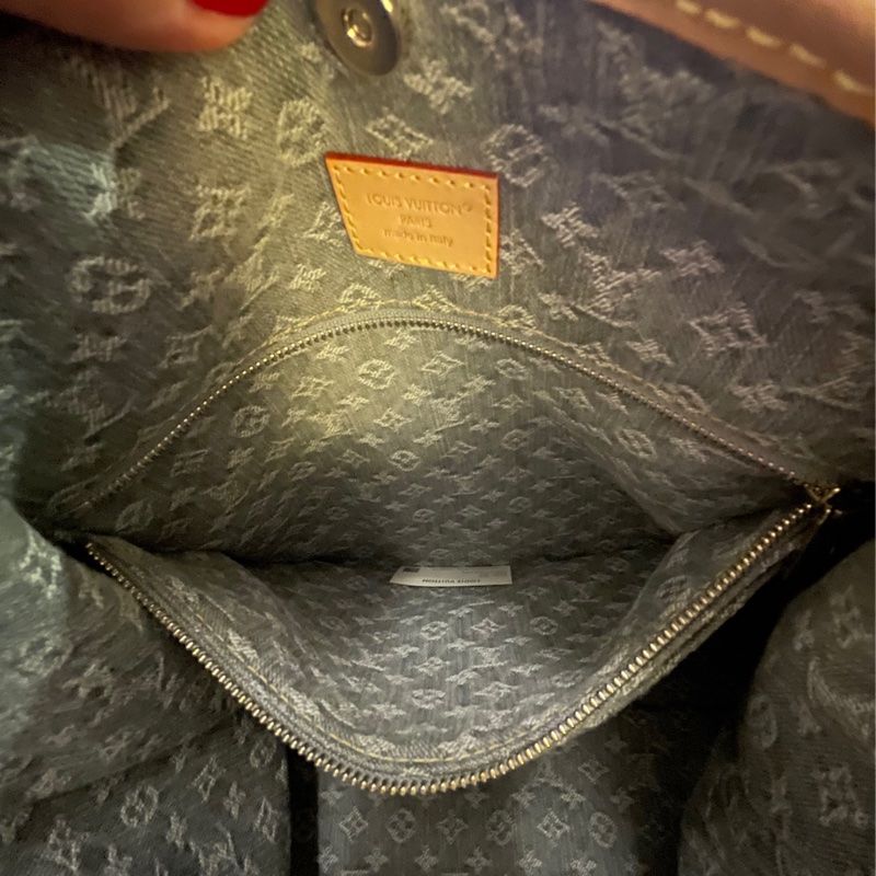 Louis Vuitton Carryall大號灰色牛仔包-7