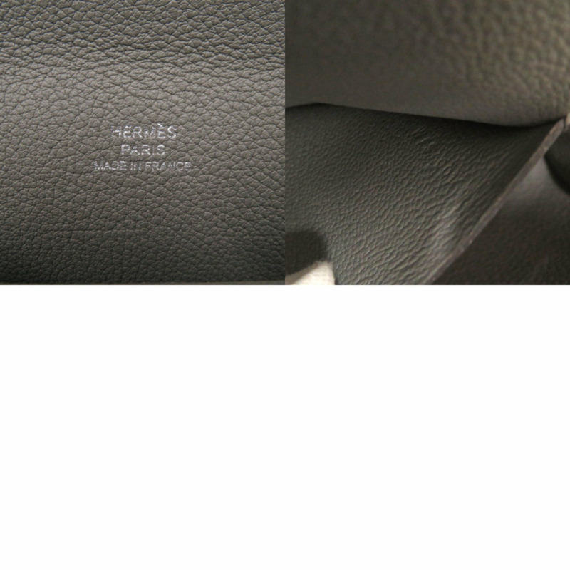 愛馬仕 Vide Poche Togo Grimayer W 印章（2024 年製造）灰色肩背包 1214 HERMES-6