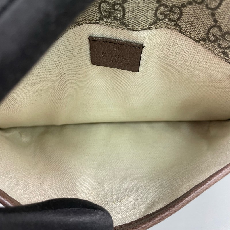 Gucci古馳 經典老花虎頭腰包斜背包-6