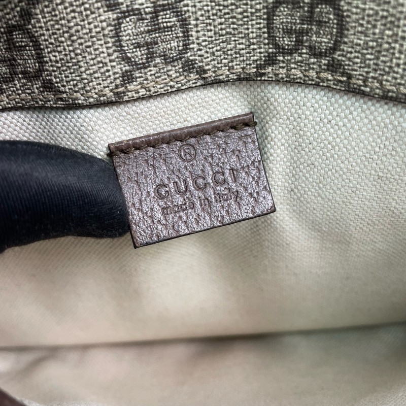 Gucci古馳 經典老花虎頭腰包斜背包-17